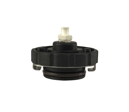a BC-10 Master Cylinder Cap Adapter, which is a black plastic tool with a white top. It is designed to replace the master cylinder cap on Nissan and older Ford vehicles