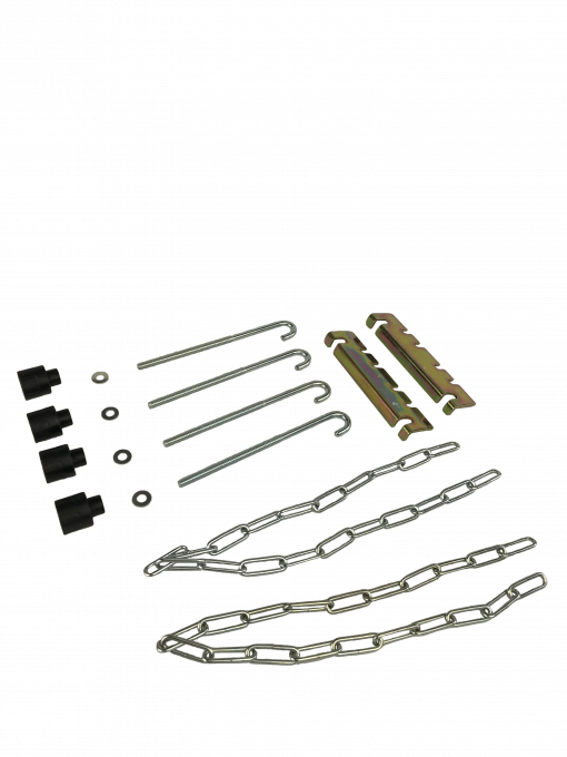 While the image appears to show a pile of metal chains, it is actually a set of low pressure adapters designed for 15-17 psi. These adapters are used to connect a pressure bleeder to a master cylinder reservoir. The adapters come with metal fittings to secure them to the master cylinder.